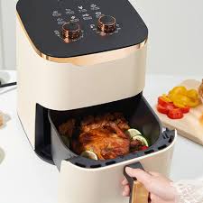 6,5QT Duża Frytkownica Beztłuszczowa z Automatycznym Wyłączaniem