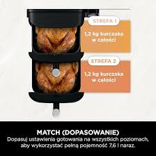 Ninja Pionowa Frytkownica Beztłuszczowa Double Stack