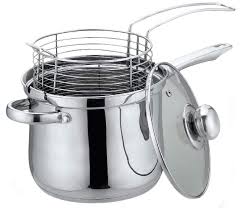 Garnek z koszem 18 cm, frytkownica 3,6 l, patelnia do smażenia