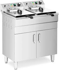 Podwójna Frytkownica Elektryczna Royal Catering z Szafką