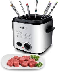 Mini Frytkownica Steba 2 w 1 ze Stali Nierdzewnej i Zestawem do Fondue